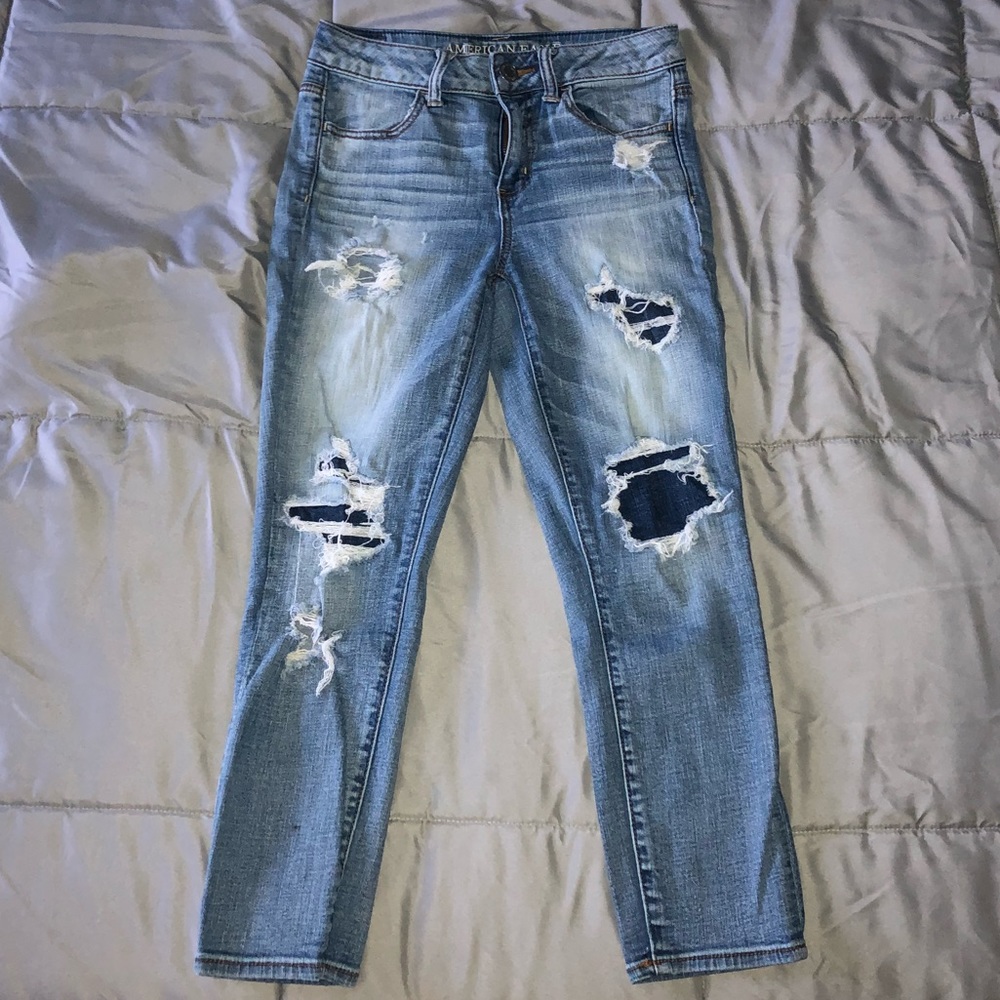 Hi-rise cropped jeggings